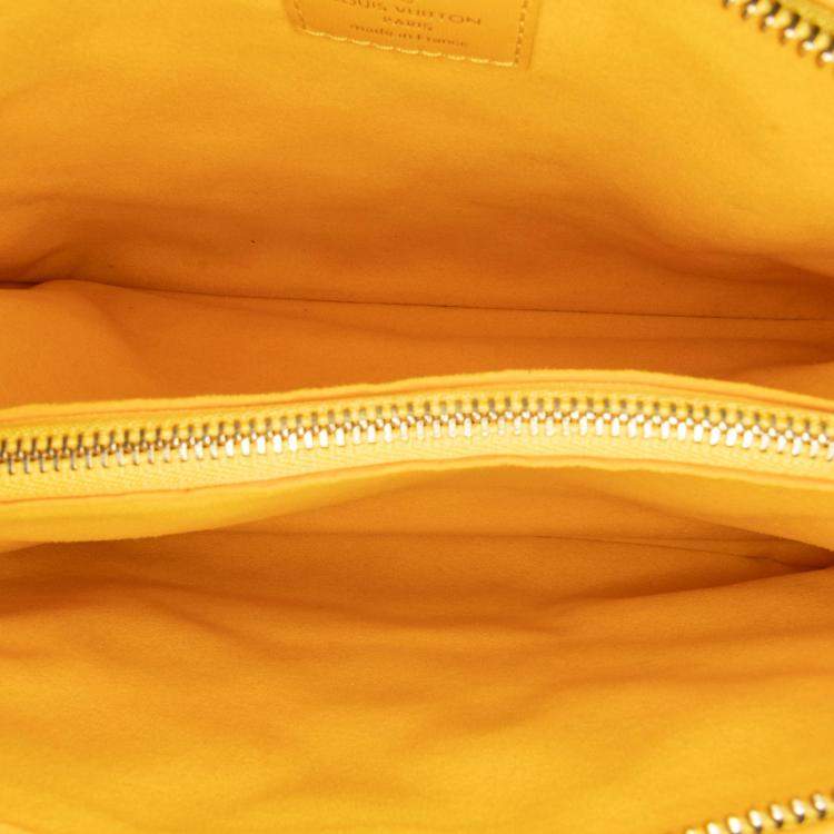 Pre Owned Louis Vuitton Yellow Monogram Coussin PM Bag
