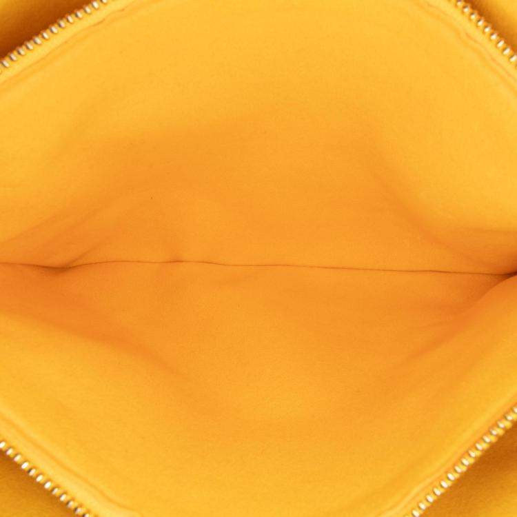 Pre Owned Louis Vuitton Yellow Monogram Coussin PM Bag