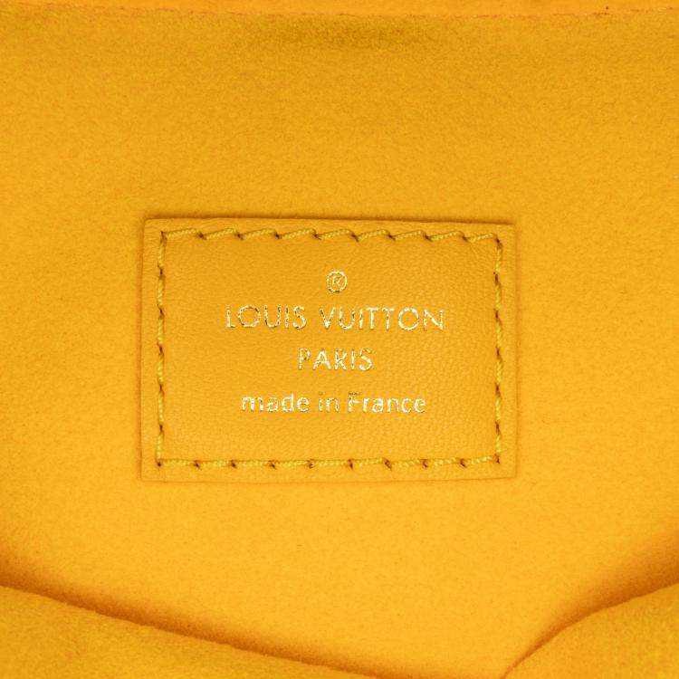 Pre Owned Louis Vuitton Yellow Monogram Coussin PM Bag