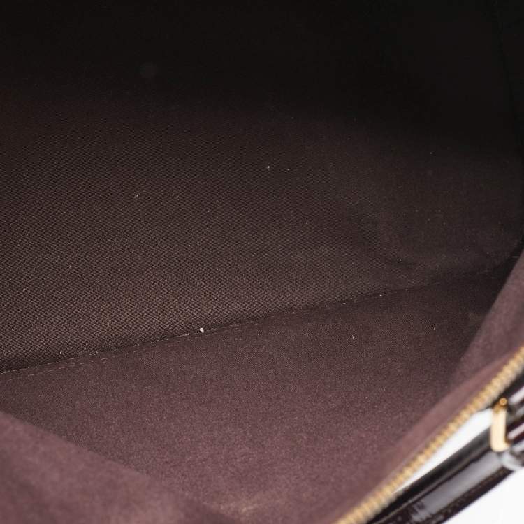 Pre Owned Louis Vuitton Amarante Monogram Vernis Alma MM Bag