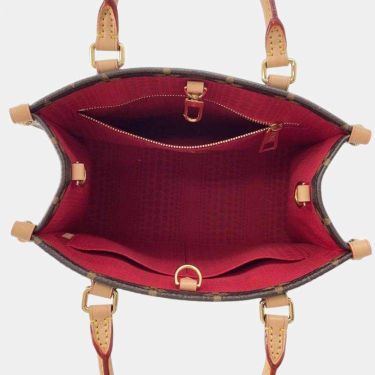 Pre Owned Louis Vuitton Lvxyk Onthego Red Monogram Size Pm