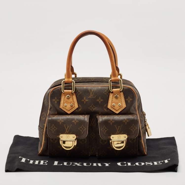 Pre Owned Louis Vuitton Monogram Canvas Manhattan PM Bag