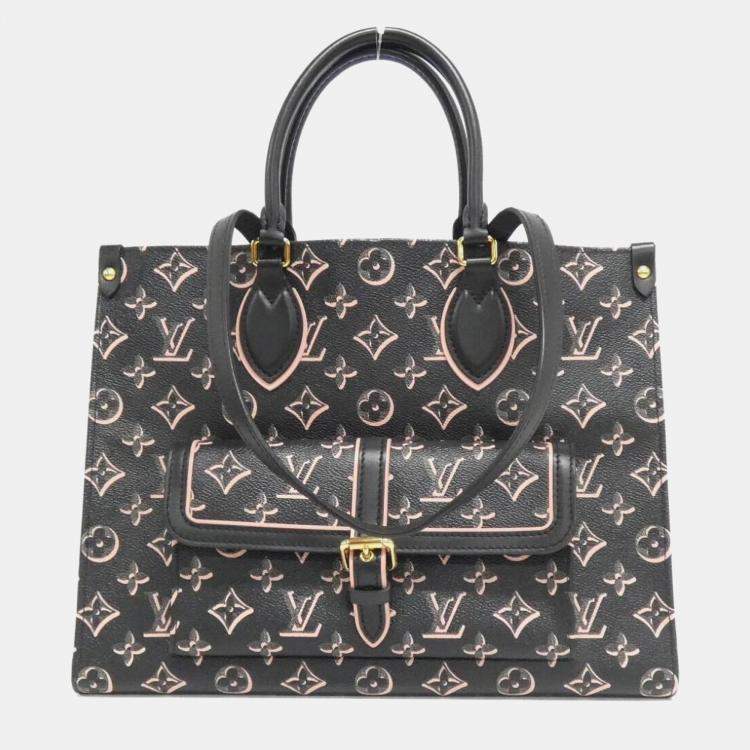 Pre Owned Louis Vuitton Black Canvas Fall For You OnTheGo MM Handbag