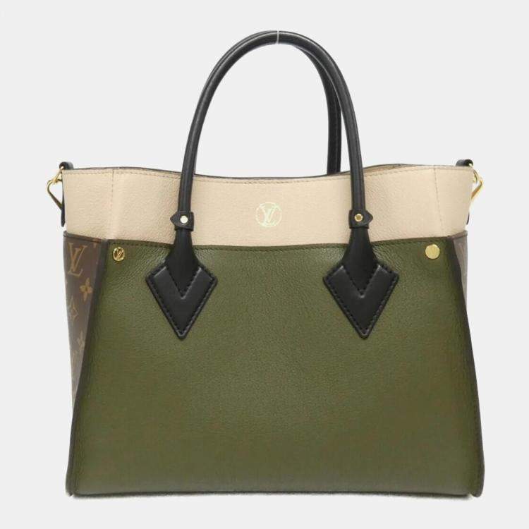 Pre Owned Louis Vuitton Multicolor Leather On My Side MM Handbag