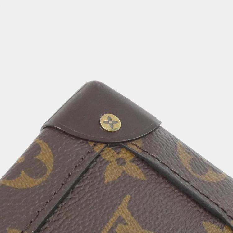 Pre Owned Louis Vuitton Brown Monogram Canvas Chess Slim Soft Trunk Shoulder Bag
