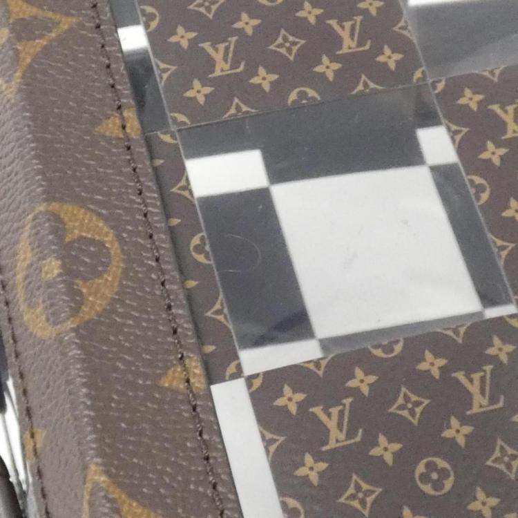 Pre Owned Louis Vuitton Brown Monogram Canvas Chess Slim Soft Trunk Shoulder Bag