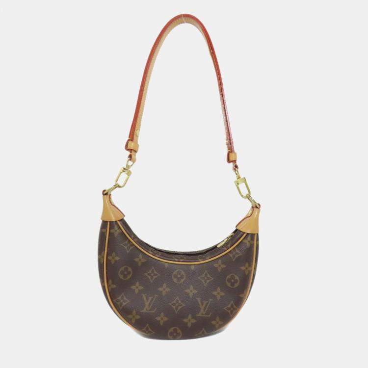 Pre Owned Louis Vuitton Brown Monogram Canvas Loop Shoulder Bag