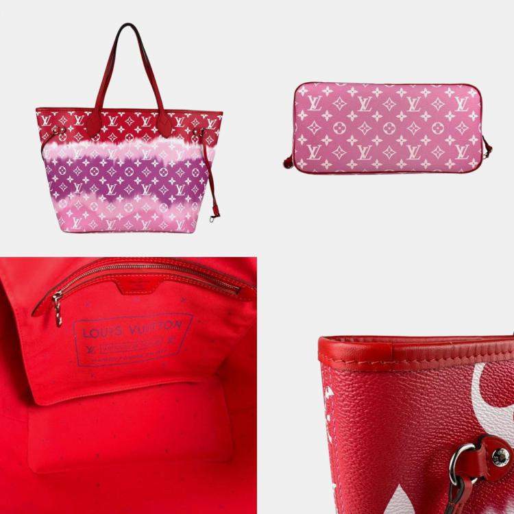 Pre Owned Louis Vuitton Multicolor Coated Canvas Neverfull MM Tote Bag
