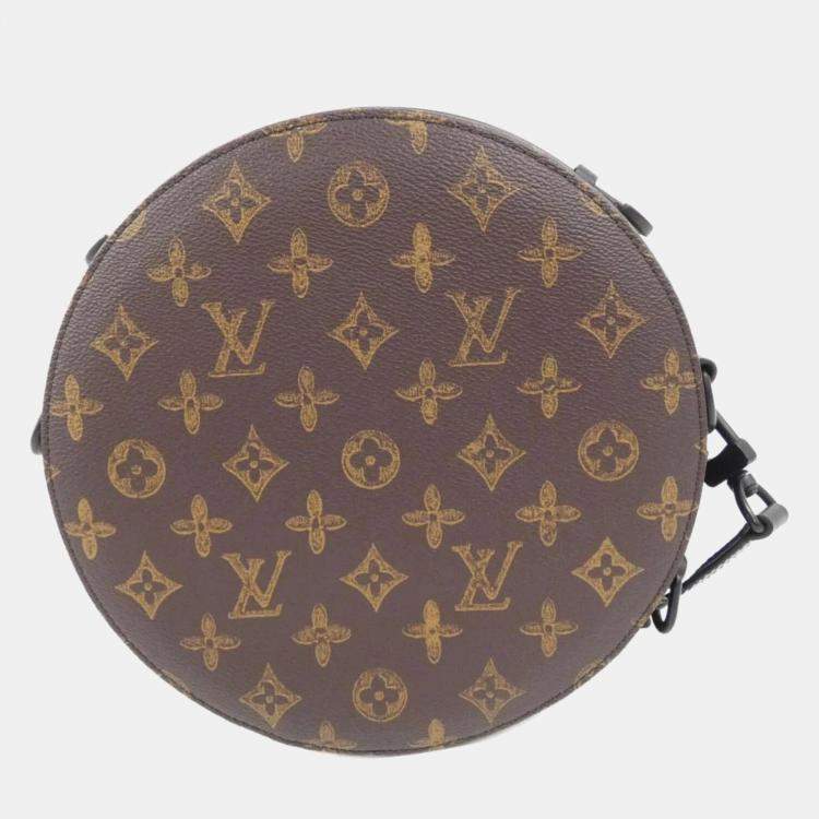 Pre Owned Louis Vuitton Brown Monogram Canvas N°7 Wheel Box Shoulder Bag