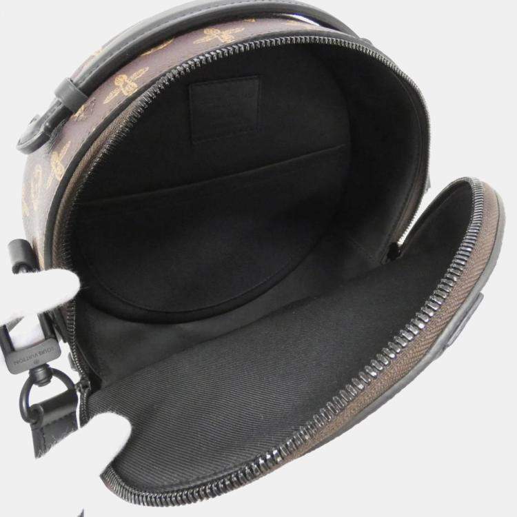 Pre Owned Louis Vuitton Brown Monogram Canvas N°7 Wheel Box Shoulder Bag