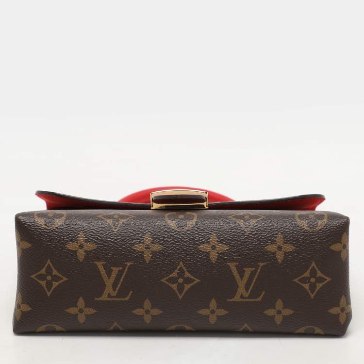 Pre Owned Louis Vuitton Red Monogram Canvas Locky BB Bag