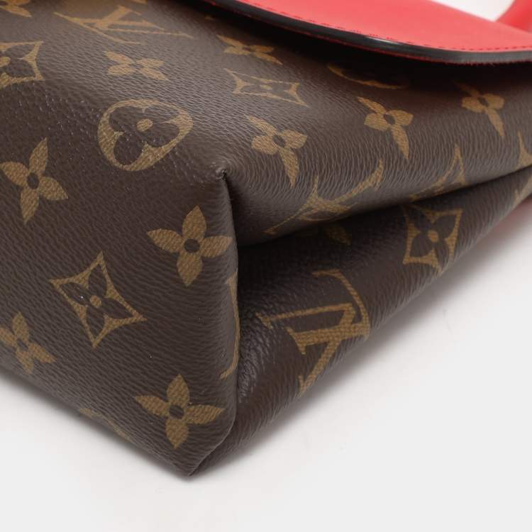 Pre Owned Louis Vuitton Red Monogram Canvas Locky BB Bag