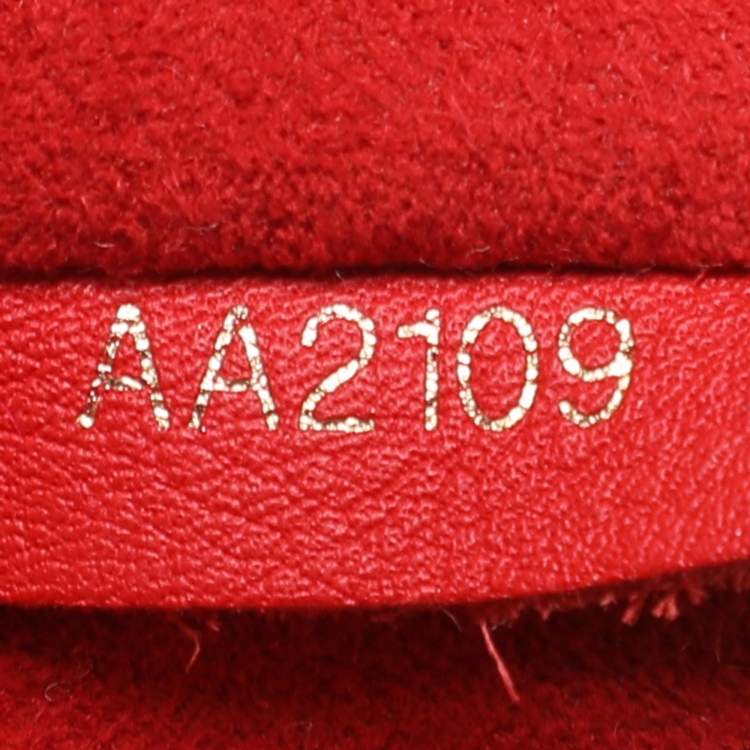 Pre Owned Louis Vuitton Red Monogram Canvas Locky BB Bag