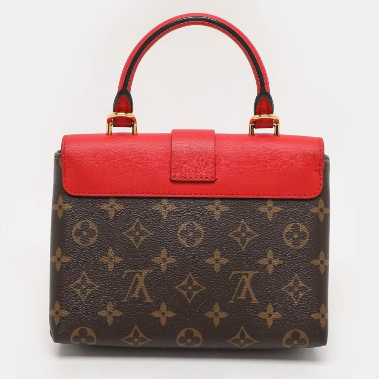 Pre Owned Louis Vuitton Red Monogram Canvas Locky BB Bag