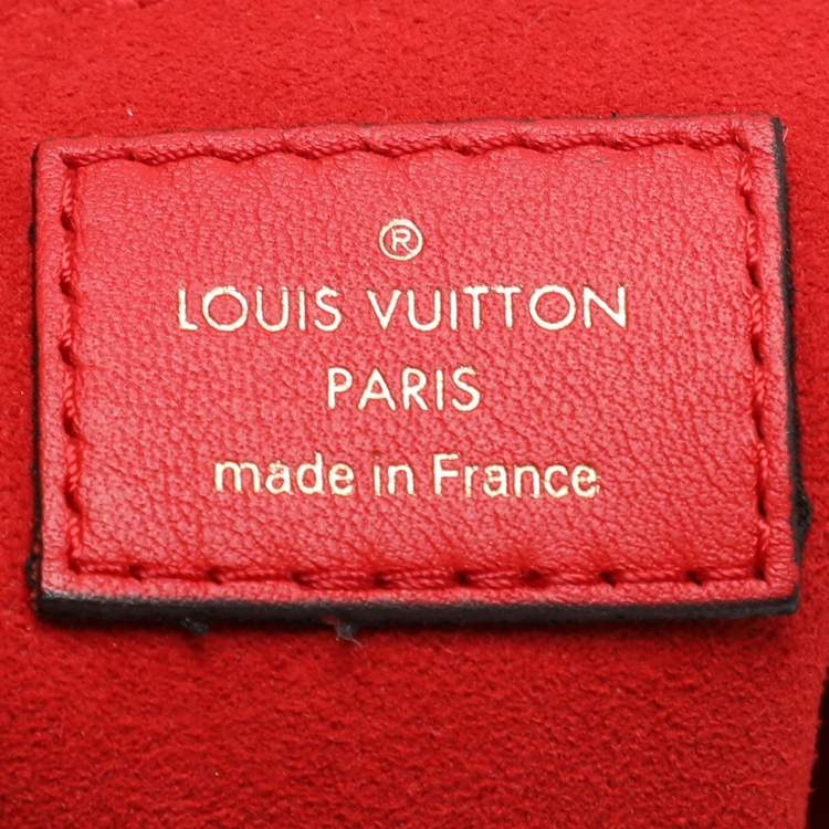 Pre Owned Louis Vuitton Red Monogram Canvas Locky BB Bag