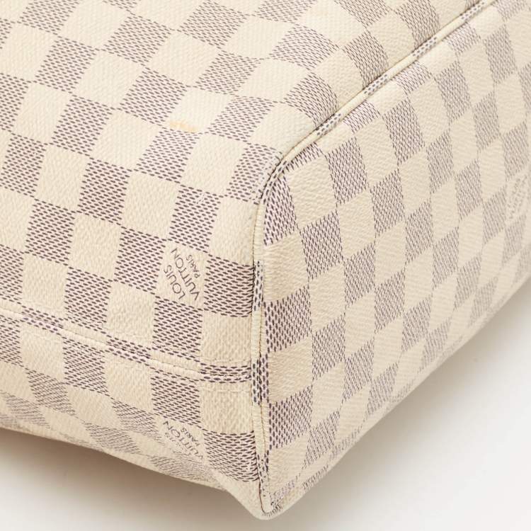 Pre Owned Louis Vuitton Damier Azur Canvas Neverfull PM Bag