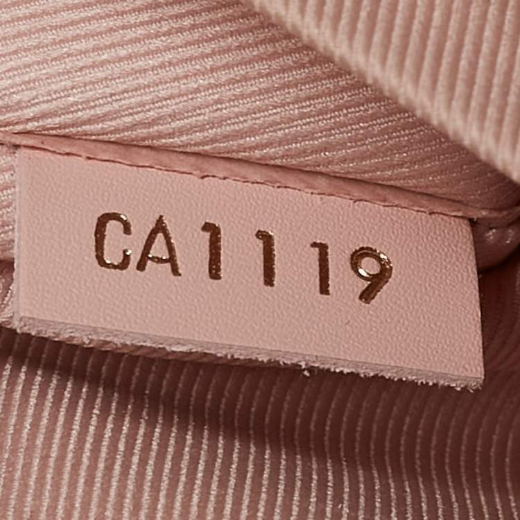 Pre Owned Louis Vuitton Pink Damier Azur Canvas Saintonge Bag