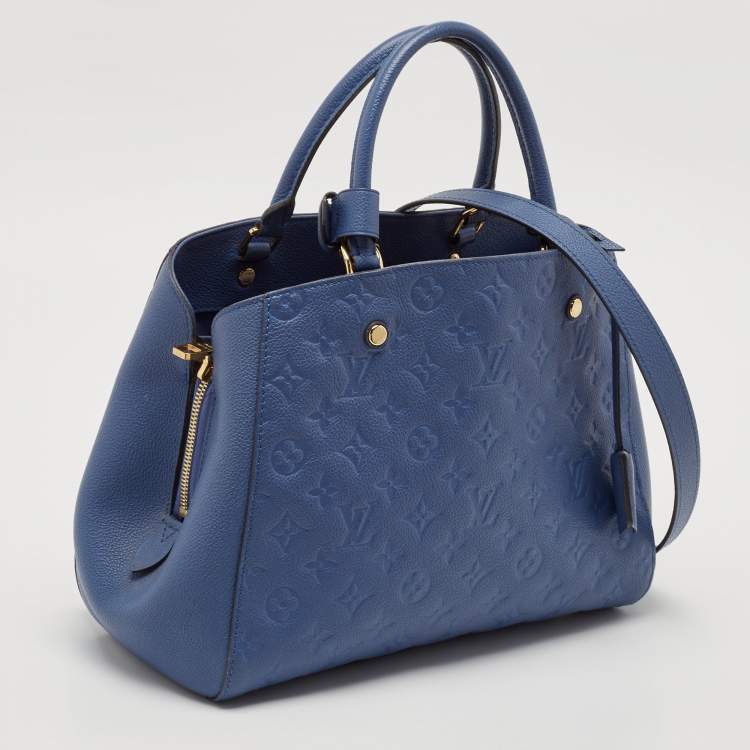 Pre Owned Louis Vuitton Iris Monogram Empreinte Leather Montaigne MM Bag