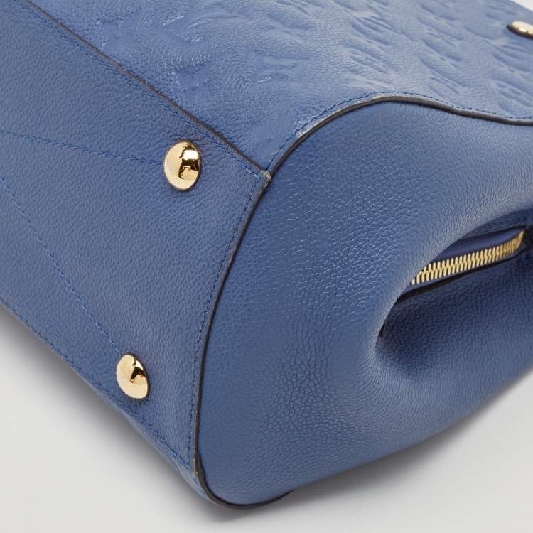 Pre Owned Louis Vuitton Iris Monogram Empreinte Leather Montaigne MM Bag