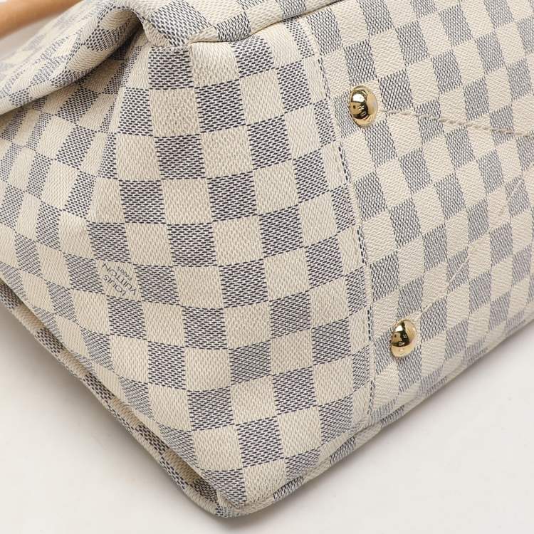 Pre Owned Louis Vuitton Damier Azur Canvas and Leather Artsy MM Bag
