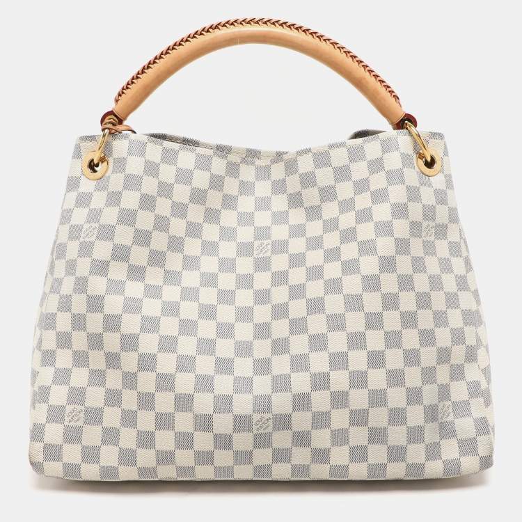 Pre Owned Louis Vuitton Damier Azur Canvas and Leather Artsy MM Bag