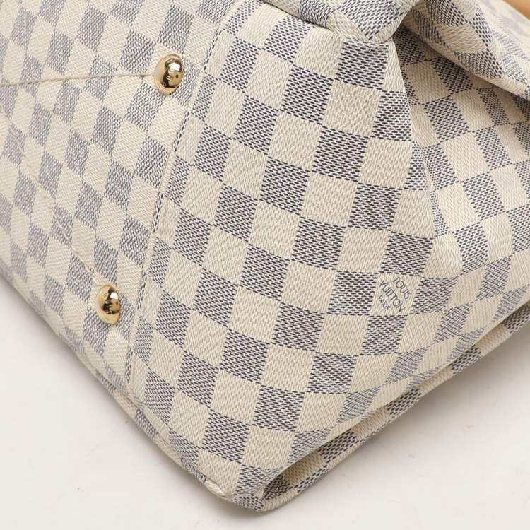 Pre Owned Louis Vuitton Damier Azur Canvas and Leather Artsy MM Bag