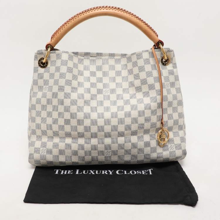 Pre Owned Louis Vuitton Damier Azur Canvas and Leather Artsy MM Bag