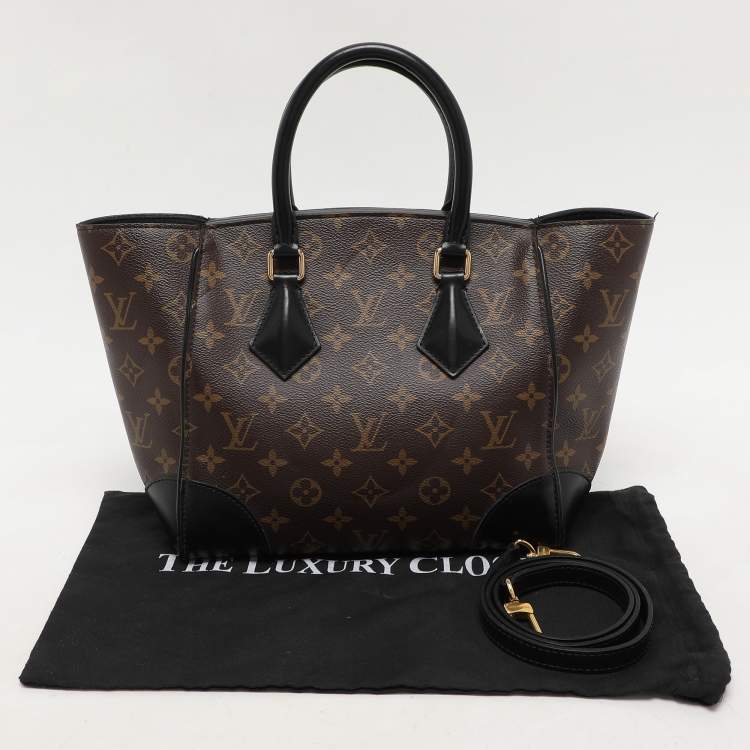 Pre Owned Louis Vuitton Noir Monogram Canvas Phenix PM Bag