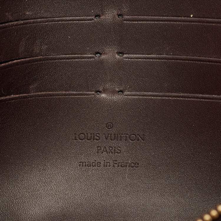 Pre Owned Louis Vuitton Amarante Monogram Vernis Sarah Noeud Wallet