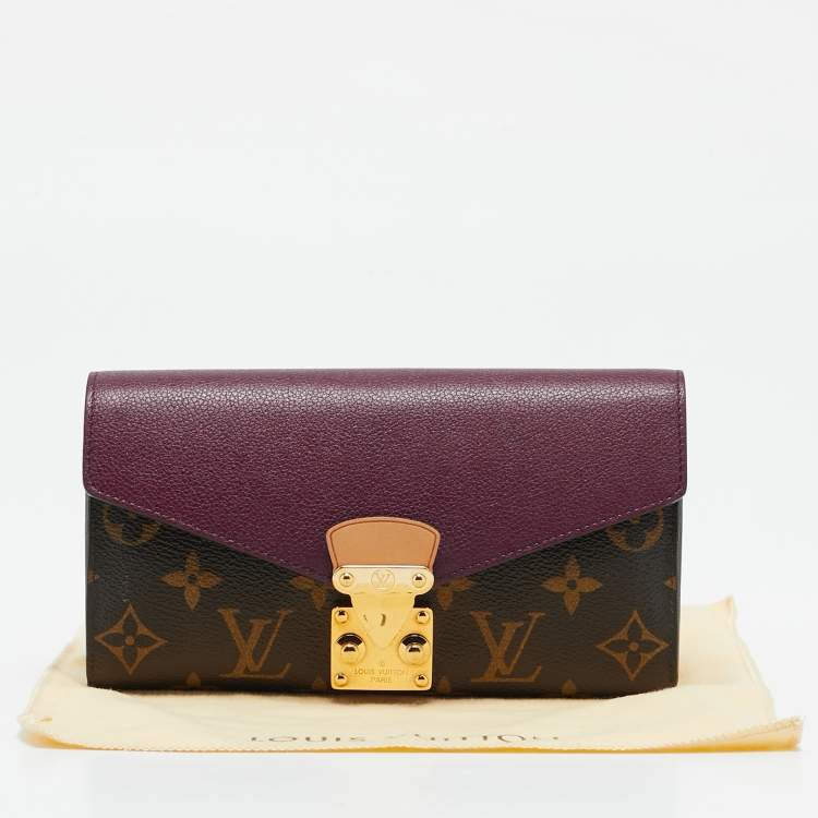 Pre Owned Louis Vuitton Aurore Monogram Canvas Pallas Wallet