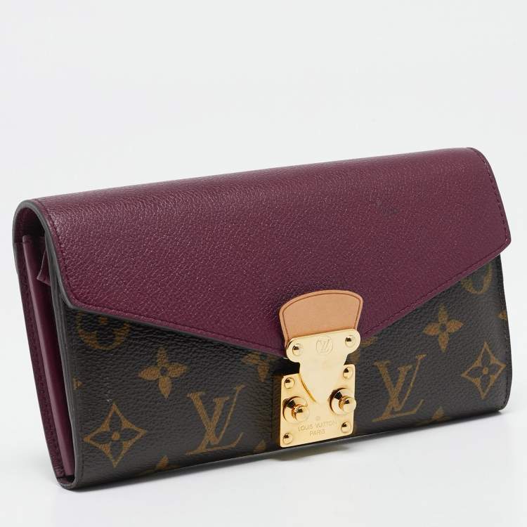 Pre Owned Louis Vuitton Aurore Monogram Canvas Pallas Wallet