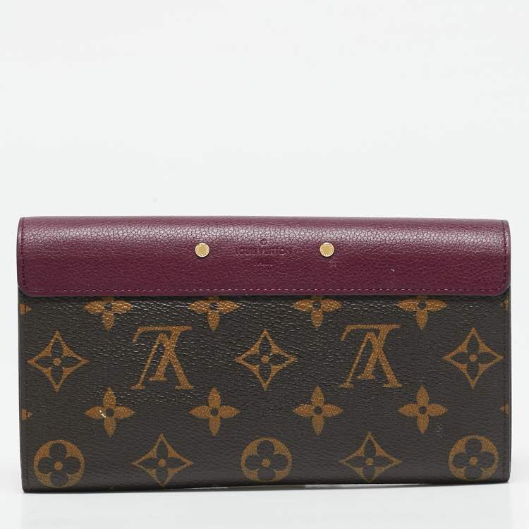 Pre Owned Louis Vuitton Aurore Monogram Canvas Pallas Wallet