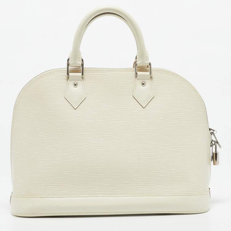 Pre Owned Louis Vuitton Ivorie Epi Leather Alma PM Bag