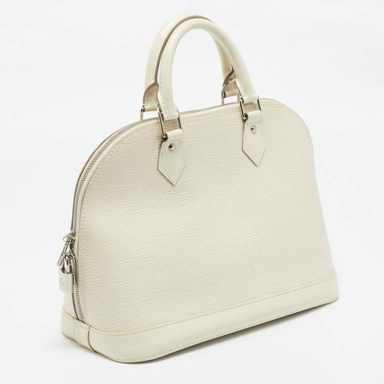Pre Owned Louis Vuitton Ivorie Epi Leather Alma PM Bag