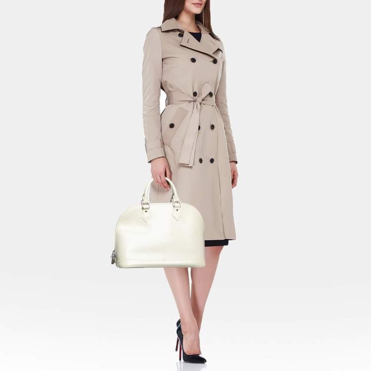 Pre Owned Louis Vuitton Ivorie Epi Leather Alma PM Bag