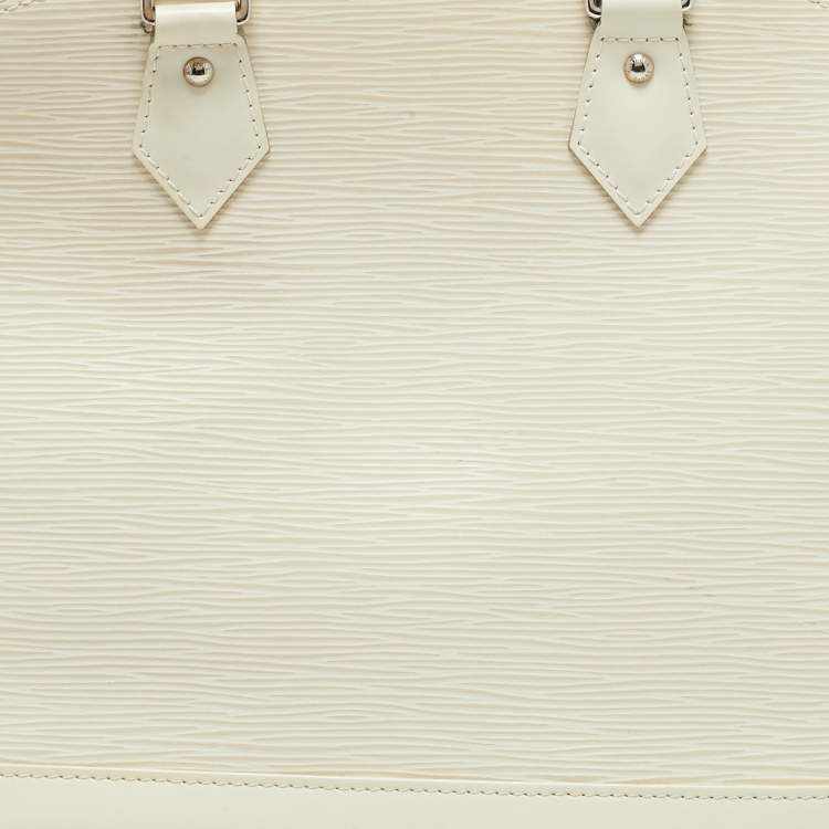 Pre Owned Louis Vuitton Ivorie Epi Leather Alma PM Bag