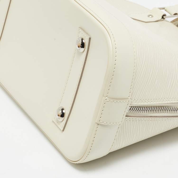Pre Owned Louis Vuitton Ivorie Epi Leather Alma PM Bag