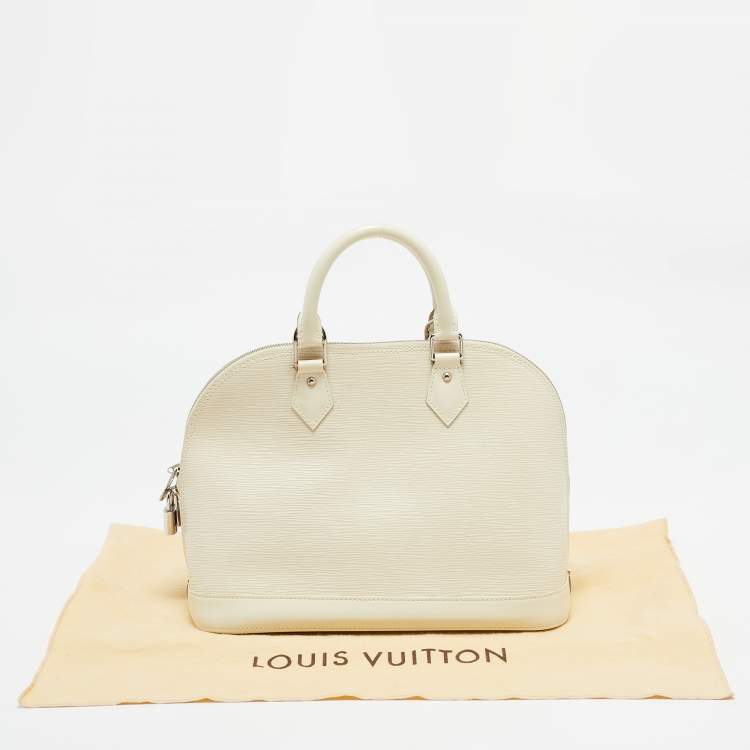 Pre Owned Louis Vuitton Ivorie Epi Leather Alma PM Bag