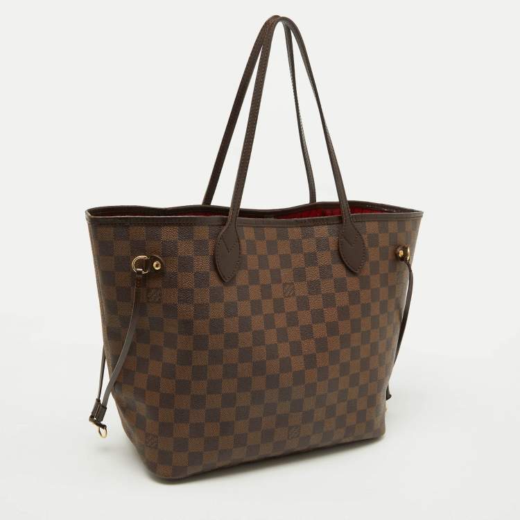 Pre Owned Louis Vuitton Damier Ebene Canvas Neverfull MM Bag