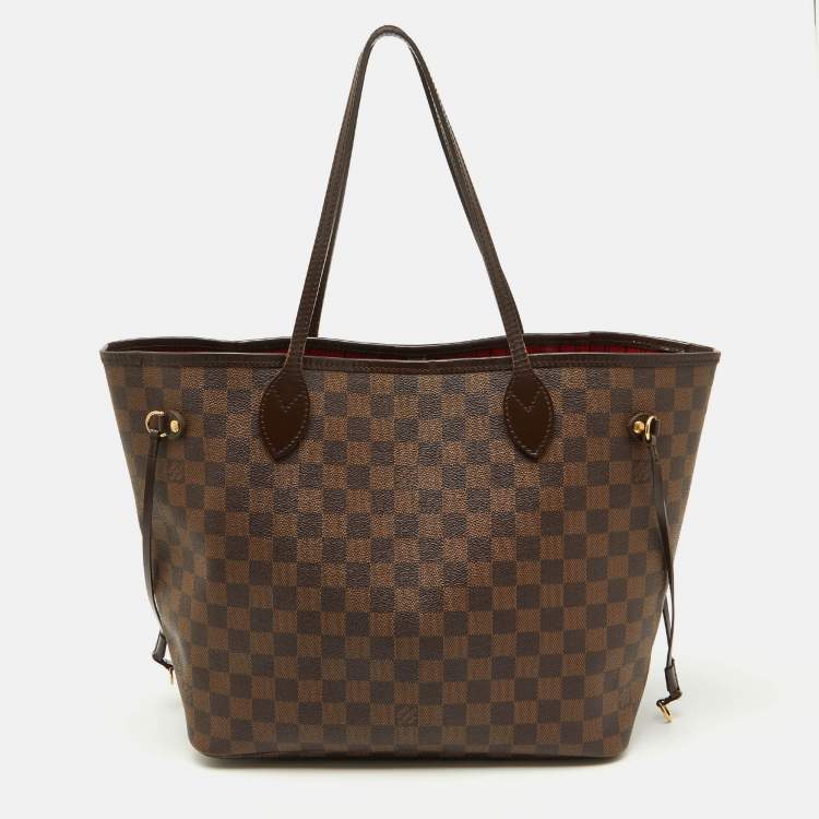 Pre Owned Louis Vuitton Damier Ebene Canvas Neverfull MM Bag