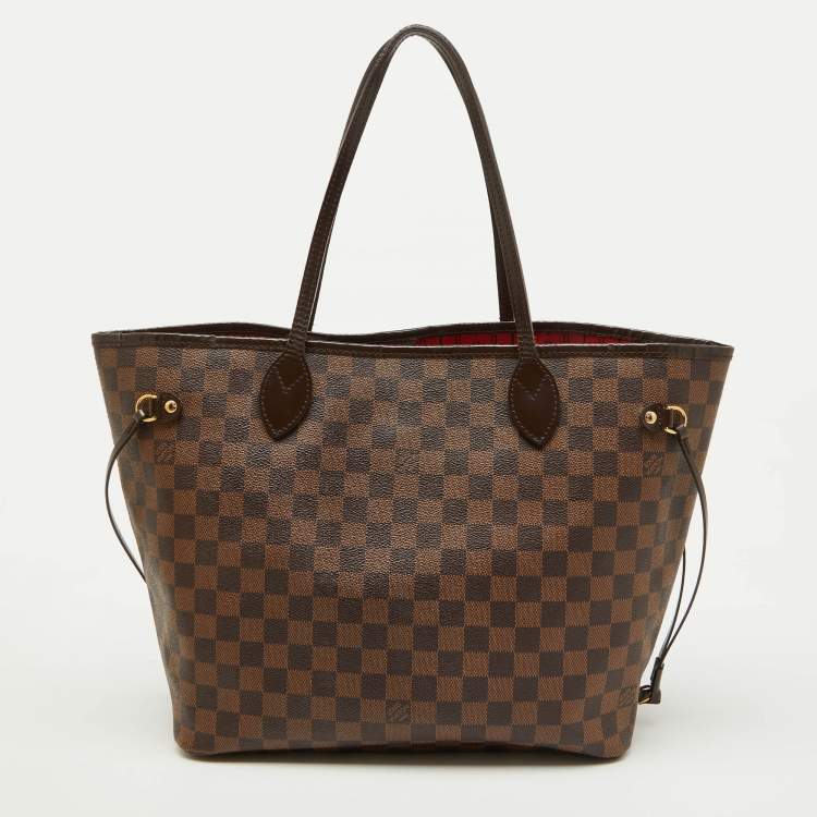 Pre Owned Louis Vuitton Damier Ebene Canvas Neverfull MM Bag