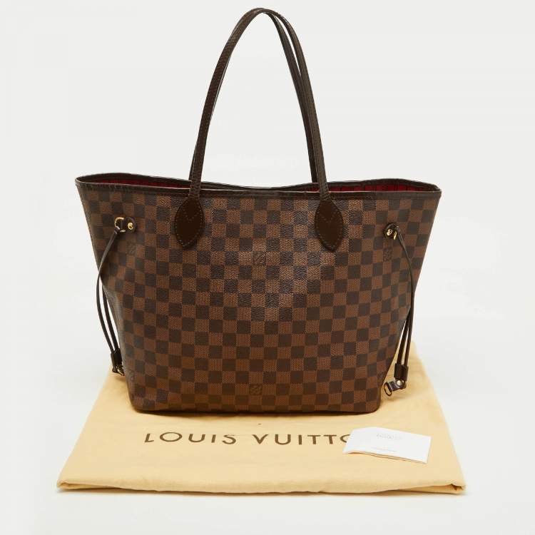 Pre Owned Louis Vuitton Damier Ebene Canvas Neverfull MM Bag