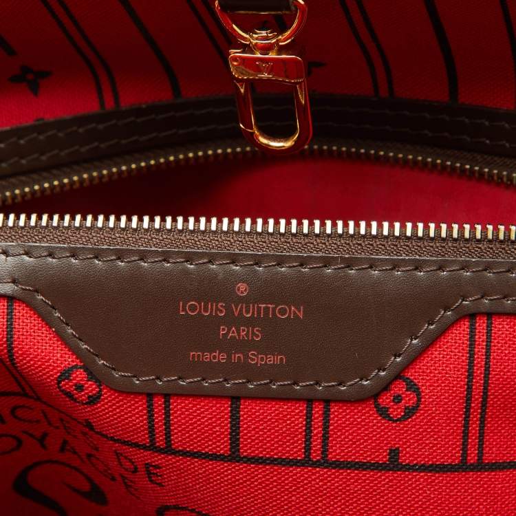 Pre Owned Louis Vuitton Damier Ebene Canvas Neverfull MM Bag