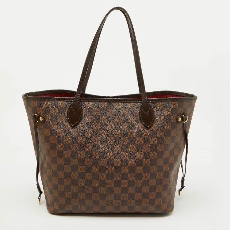 Pre Owned Louis Vuitton Damier Ebene Canvas Neverfull MM Bag