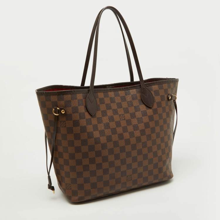 Pre Owned Louis Vuitton Damier Ebene Canvas Neverfull MM Bag