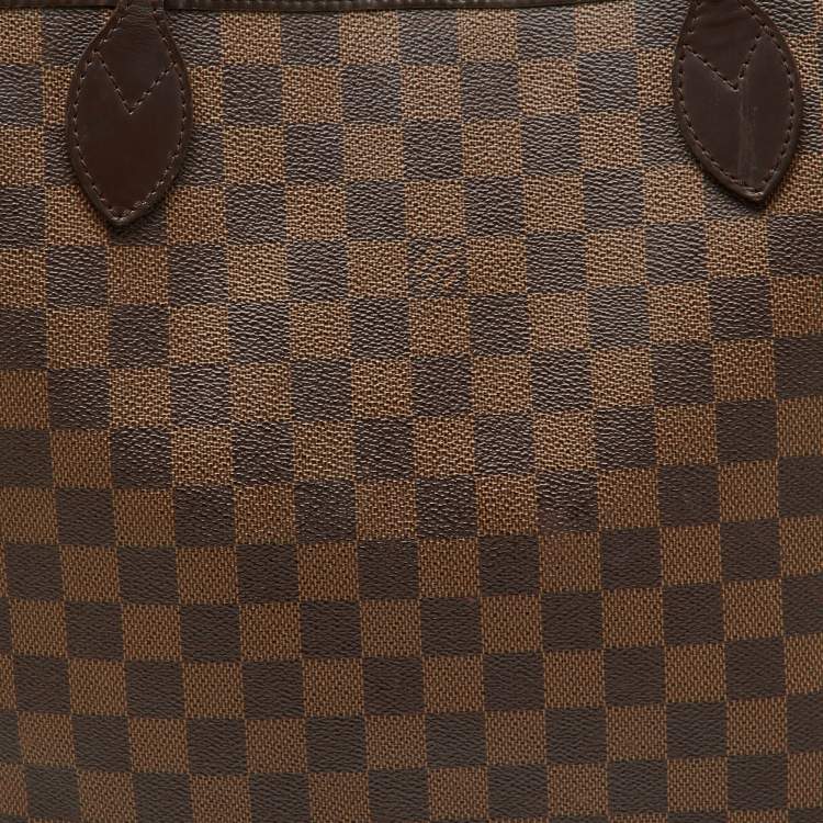 Pre Owned Louis Vuitton Damier Ebene Canvas Neverfull MM Bag