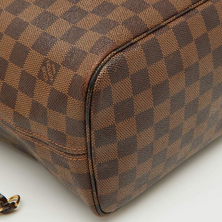 Pre Owned Louis Vuitton Damier Ebene Canvas Neverfull MM Bag
