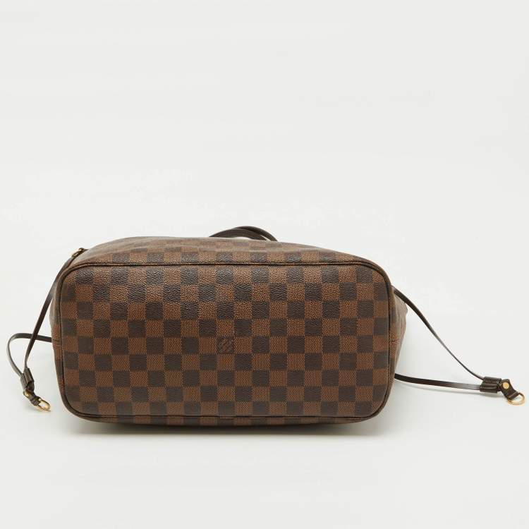 Pre Owned Louis Vuitton Damier Ebene Canvas Neverfull MM Bag