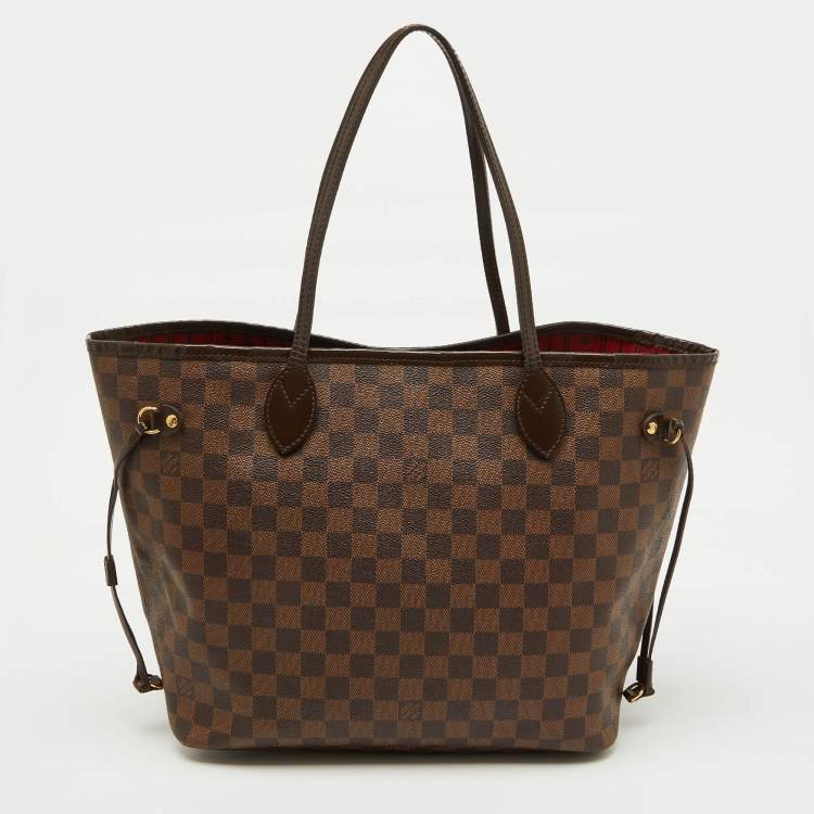 Pre Owned Louis Vuitton Damier Ebene Canvas Neverfull MM Bag