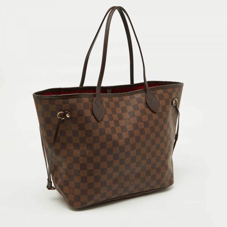 Pre Owned Louis Vuitton Damier Ebene Canvas Neverfull MM Bag